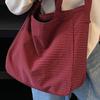 Simple Ins Casual Large-capacity Retro Foreign-style Tote Bag Literary Style Fashionable Plaid Commuting Cloth