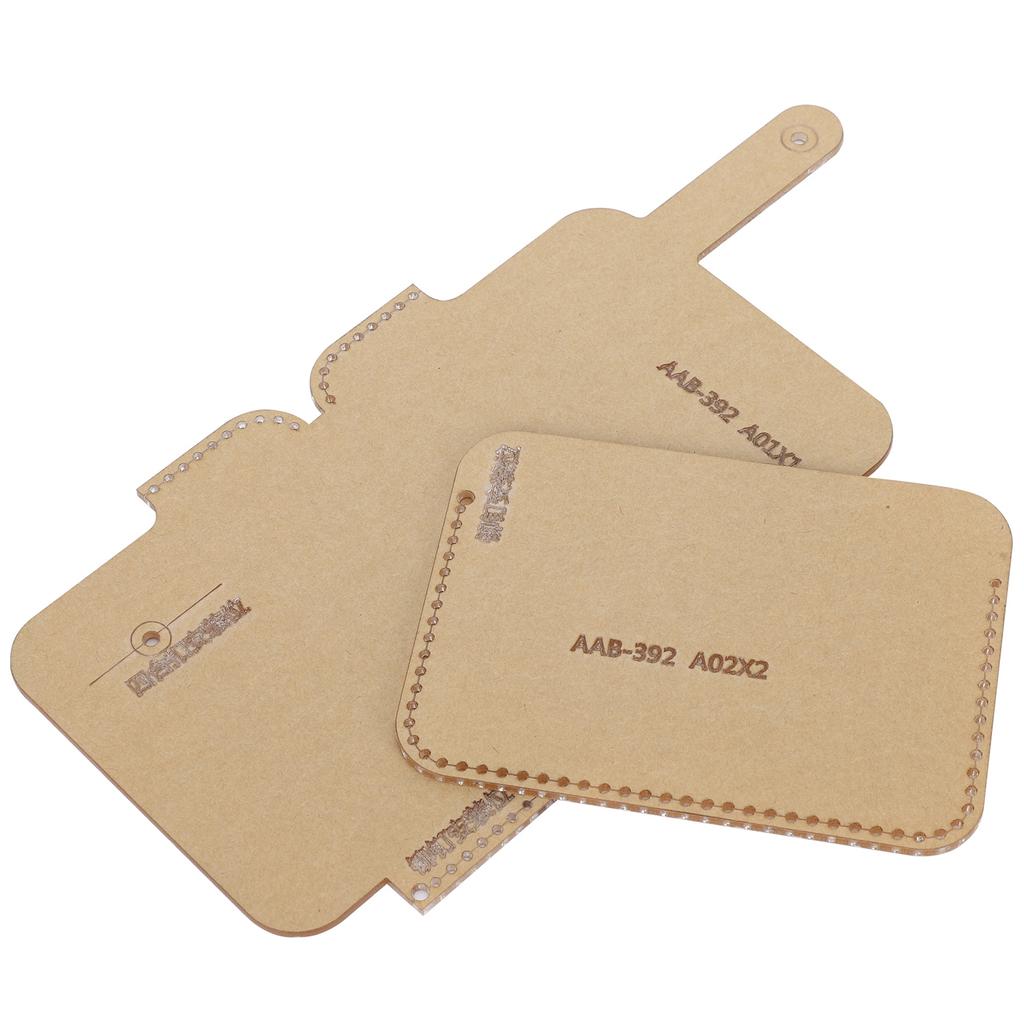 2Pcs Clear Acrylic Template Card Package Transparent HandMade Craft DIY Leather Tool AAB 392