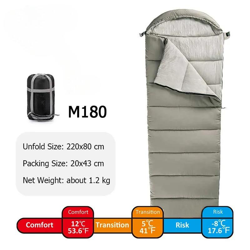 Outdoor Travel Dirty Double Sleeping Bag Camping Machine Washable Single Pair Portable Thickened  Lightweight Envelope with Hat Camping Sleeping Bag