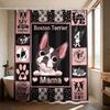 Hundemama Duschvorhang 90 g/m² Wasserdicht Boston Terrier Mops Aufdruck Badezimmer Dekoration Mit Haken