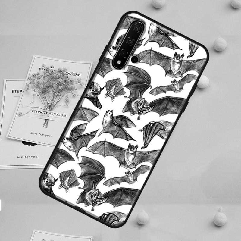 Halloween Bat For Huawei Nova Y70 Y91 Y90 Y60 Y72 Y61 9 10 SE 12i 12s 11i 5T P60 Pro P20 P30 P40 Lite Case Huawei P60 Pro
