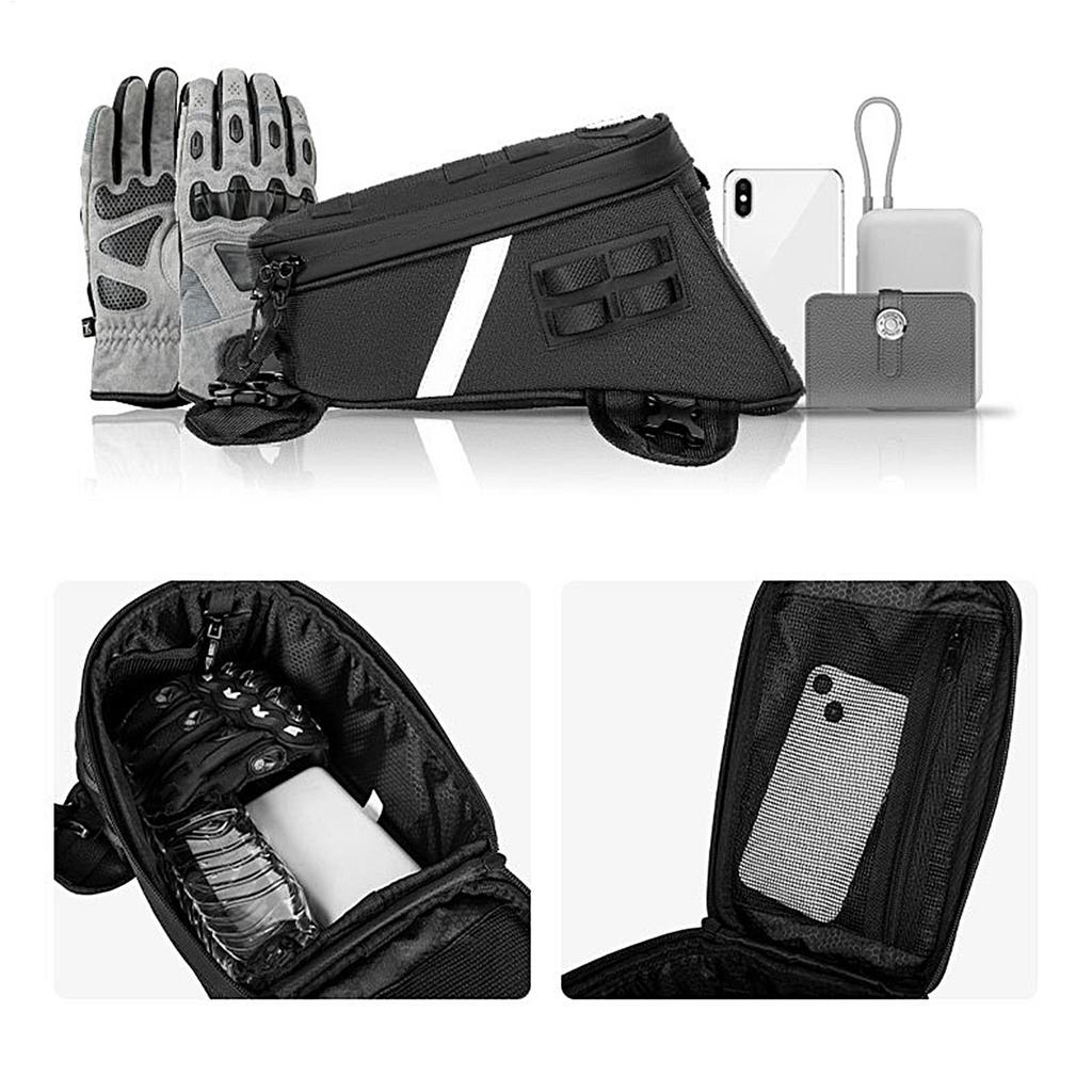 5L Portable  Motorcycle Fuel Tank Bag Universal Motorbike Riding Cycling Tool Backpack Anti-Slip Reflective ATV Tank Bag