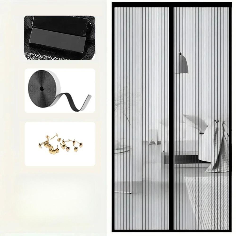 Hochwertiges Freihändiges Magnetisches Moskitonetz Türgitter Netz Automatisch Schließend Anti Mücken Insekten Fliegen Ungeziefer Türvorhang Netz