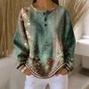 Women's Casual Shirts Long Sleeve Tops Button Up V Neck Loose Knit Fall Favorites For Women