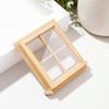 2pcs 1:12 Dollhouse Windows,Miniature Wooden Windows Furniture Acessories Mini Wooden Window Scene Accessory for Craft Dollhouse Home Furniture