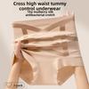Female Spring and Autumn New Postpartum Shape X Type Antibacterial Crotch Without Trace High Waist Belly Triangle Briefs