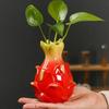 Creative Ceramic Vase Fruit Shaped Flower Vase Hydroponics Hydroponics Office Desktop Ornaments Home Garden Decor