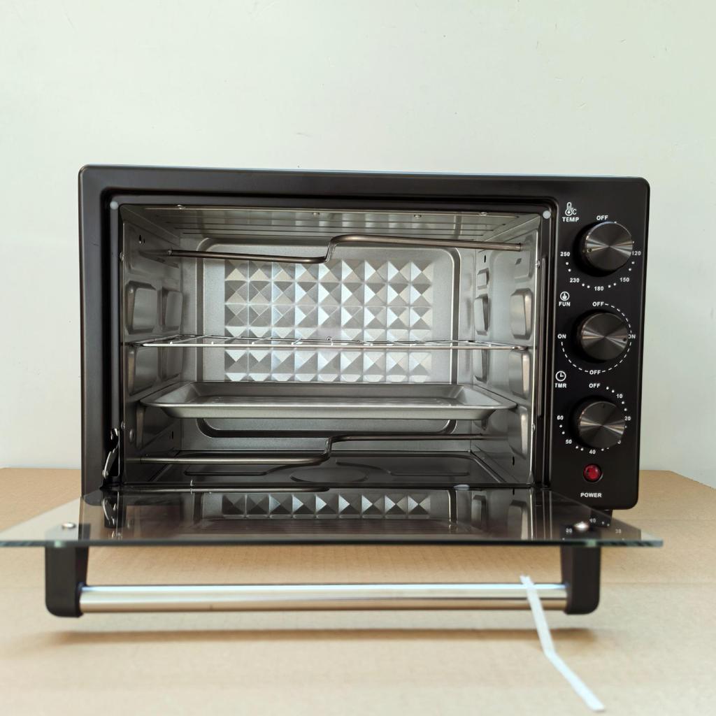 Compact Double-Layer Multifunctional Electric Oven - 12L/25L/48L Capacity for Household Baking