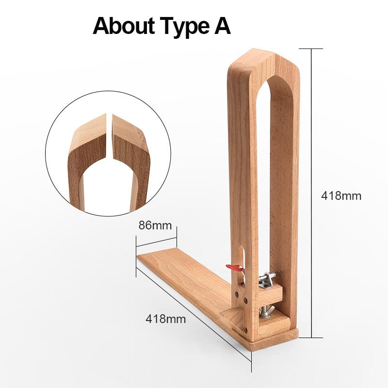 WUTA Leather Stitching Pony Hand Stitching Horse Table Desktop DIY Sewing Clamp Craft Working Tools Beech Wood w/2 Pcs Leather Type A (1 pcs)