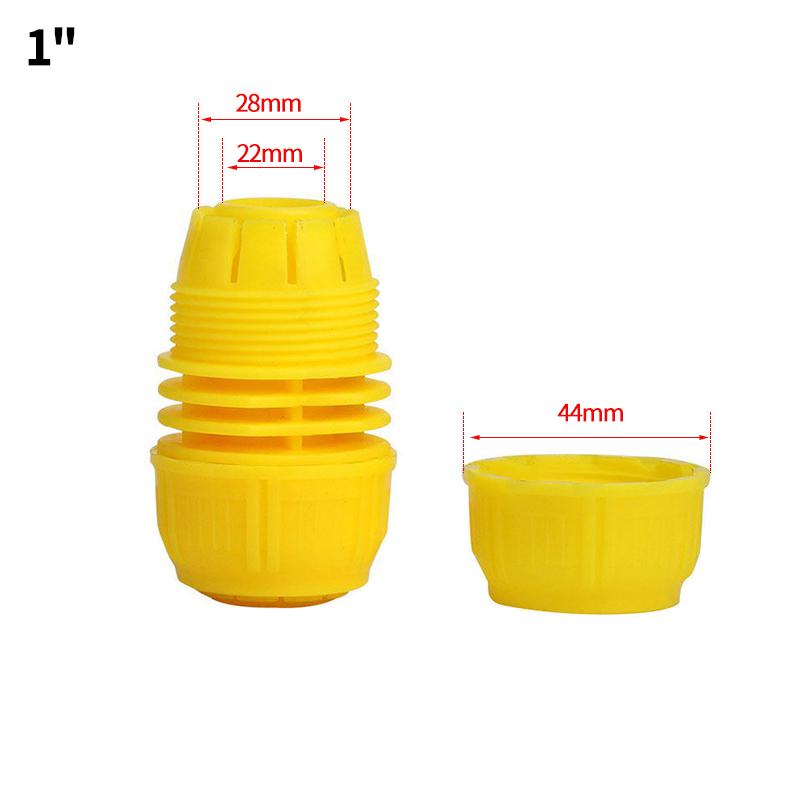 Garden Hose Repair Connector 1/2 3/4 1 In Pipe Transfer Quick Connector Damaged Leaking Adapter 16mm Drip Irrigation Watering