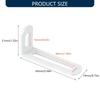 Iron Corner Brackets Set With Double Grooves Wall Mounting Brackets for Secure Wall Mounting and Home Improvement