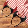 QIKEJI Halloween Devil Headbands for Kids, Stylish Devil Design, Fun Halloween Headbands for Kids and Toddlers, Perfect for Parties, Cosplay, and