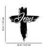 Stylish Metal Wall Cross for Halloween & Christmas Home Decor