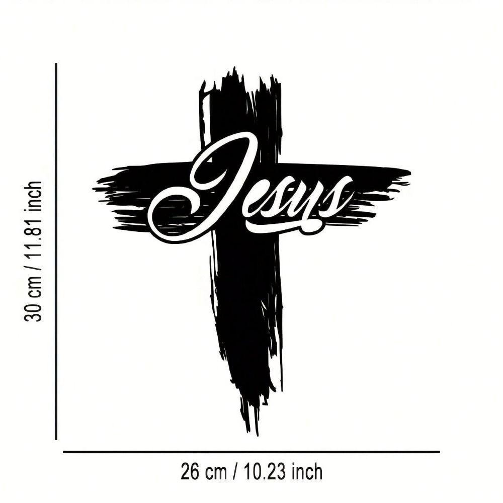 Stylish Metal Wall Cross for Halloween & Christmas Home Decor