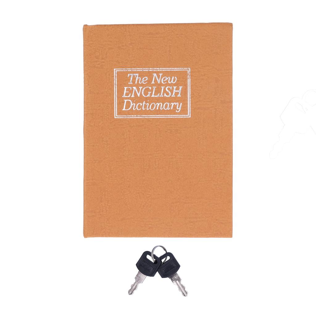 Mini Safe Box Simulation Book Security Money Jewelry Box with Lock Keys for Home Office