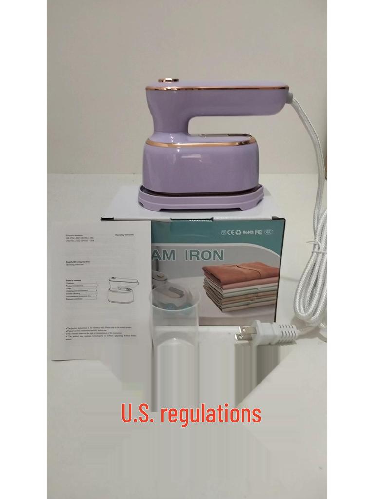 High-Power Rotating Steam Iron - Portable Handheld Ironing Machine for Home & Commercial Use.