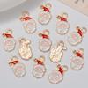 Christmas Drip Oil Charms: Santa & Tree Pendants for DIY Earrings