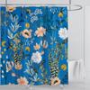 Boho Luxury Floral modern Shower Curtain flower printing Waterproof Polyester Bathroom Curtain with Hooks Bathtub Screen