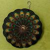 10 Inch Peacock Wind Spinner Outdoor Garden Decor with 360 Hanging Hook Vibrant Metal Peacock Feather Design for Balcony Yard Patio