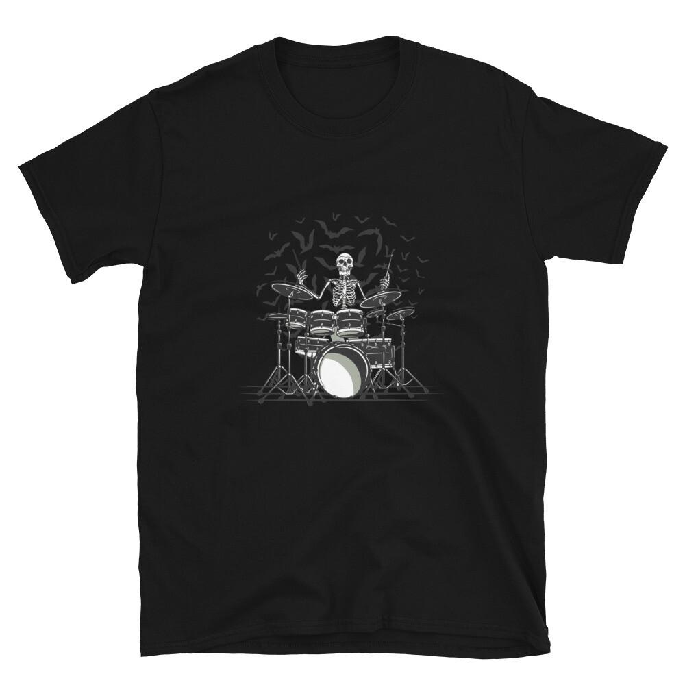 Drummer Skeleton Drumming Drum Player T-Shirt S разноцветный