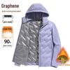 Men's & Women's Hooded Graphene Down Jacket - 90% Goose Down, Lightweight, Fashionable, Warm, Casual Couple Style for Autumn/Winter