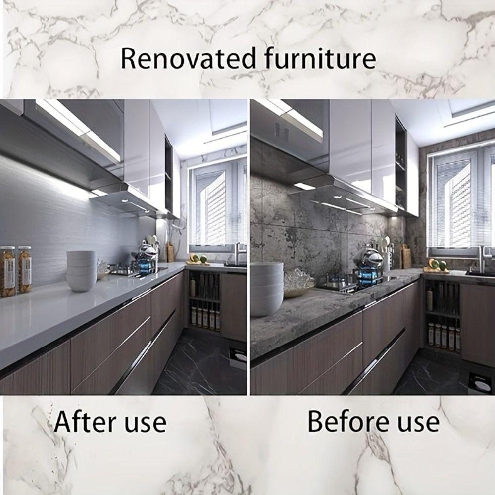 Stainless Brushed Silver Vinyl Wallpaper PVC Material Removable Wallpaper  House Appliance