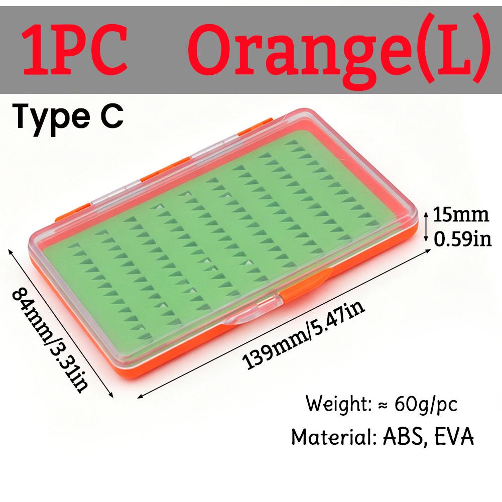1PC Fly Fishing Box Multi-style Foam/Compartment Tackle Case Waterproof Transparent Hook Lure Storage Box for Trout Bass Angling
