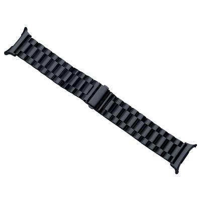 Für Samsung Galaxy Watch Ultra 47mm Ersatzarmband 3-gliedrig Edelstahl Smartwatch-Armband, Grau