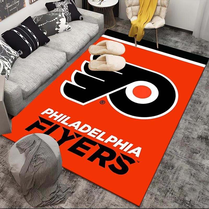 Flyers Hockey Team Area Rug Suitable for Indoor And Outdoor,Carpets for Kitchens, Homes, Offices, Living Rooms,Home Decor,Christmas Gift