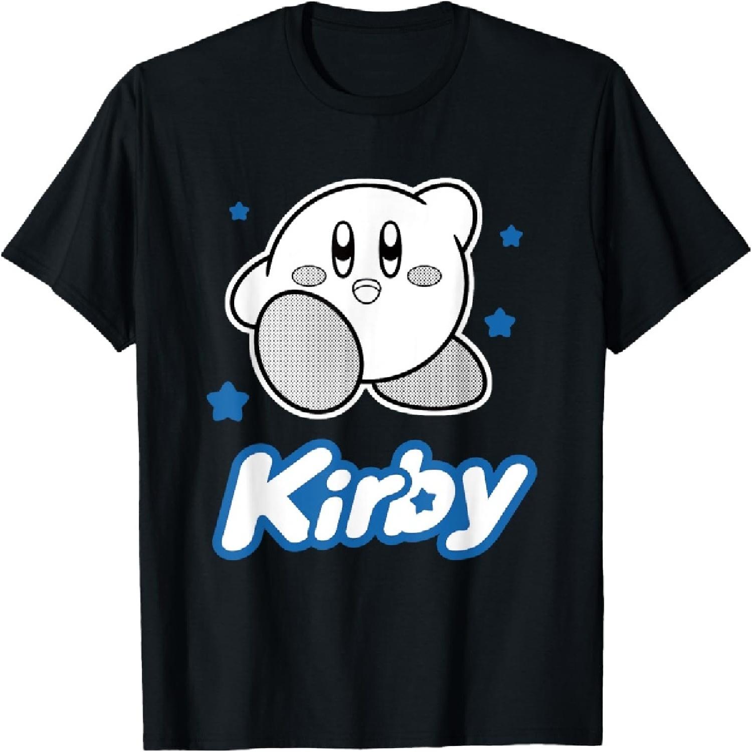 Kirby Blue Stars Big Character Portrait T-Shirt XXXXXL разноцветный