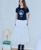 MARROT Shirred Frill Long Skirt_White