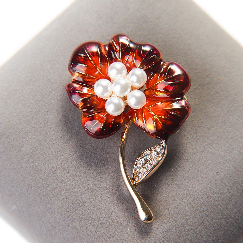 Buy Lovely Women Enamel Lapel Pin Fashion Jewelry Brooch Gift at ...