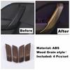 Wood Grain For VW Volkswagen Tharu / Taos 2018 -  Auto Window Lift / Glove Box Button / AC Air Outlet Accessories Cover Trim