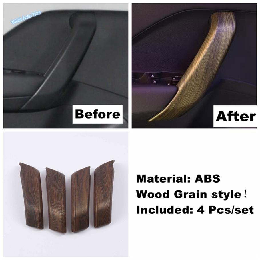 Wood Grain For VW Volkswagen Tharu / Taos 2018 - Auto Window Lift / Glove Box Button / AC Air Outlet Accessories Cover Trim