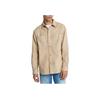 Solid Loose Fit Pointed Collar Long Sleeve Shirt Men Shirts Khaki 40QP510-230