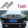 Fit For Toyota Highlander 2009-2014 Chrome Front Fog Light Lamp Lower Frame Trim