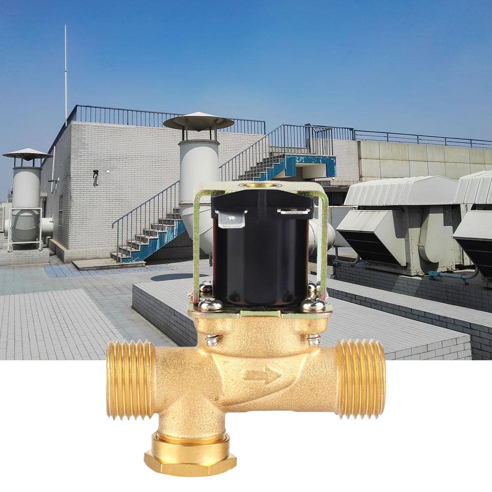 1 2  Brass Electric Solenoid Valve NC Normally Closed Water Inlet Valve (DC12V)