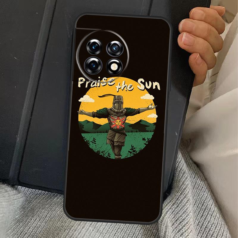 Praise the Sun Dark Souls Case For OnePlus 13R 12R 10R 13T 10T 8T 15 13 12 11 Nord CE 4 3 2 Lite N20 N30 Nord 5 Cover
