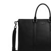 Coach 42 Logo Zip Closure Pebble Leather Briefcase Large Men Briefcase Black CY769-QBBK