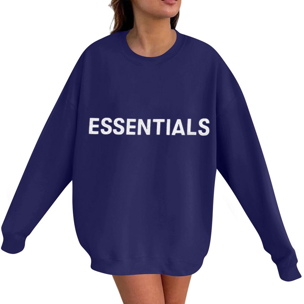 Unisex Printed Round Neck Long Sleeved Loose Fitting Long Sleeved Casual Long Sleeved Top Hoodie