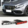 Emblemat Logo Naklejka Odznaka na Grill Przedni Maski Samochodu dla Mercedes Benz AMG GLA GLC GLE GLS GT A C E G Klasa W177 W210 W211 E53 G63 GT