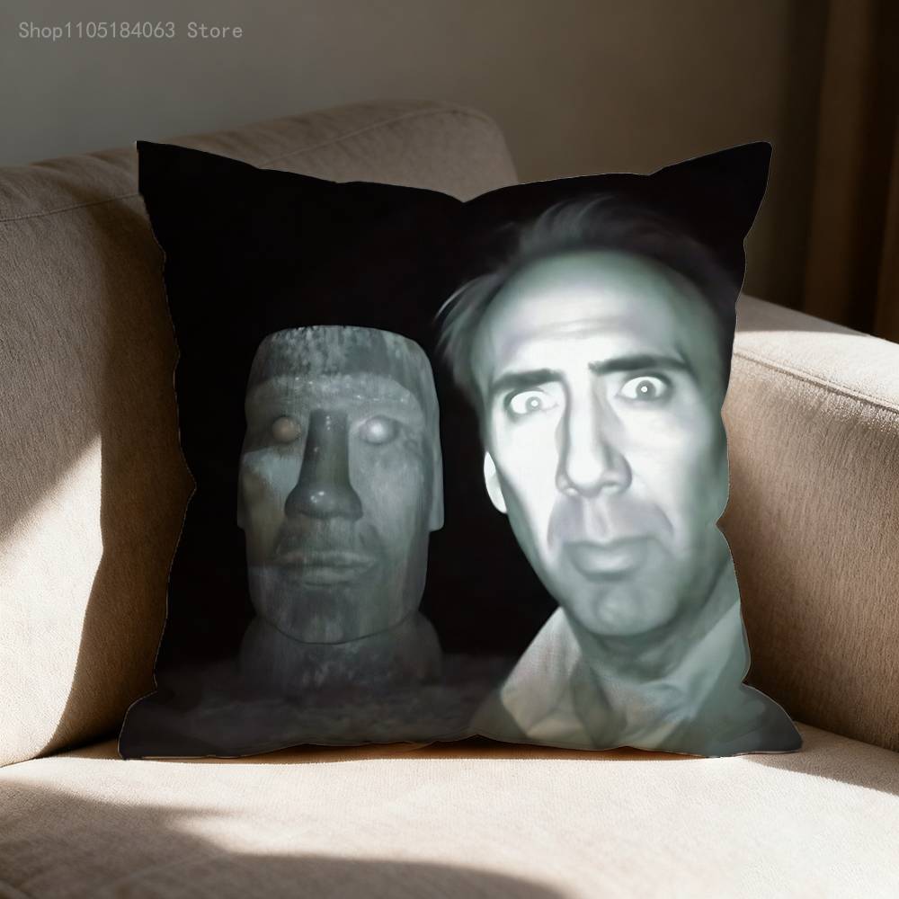 Federa Cuscino Meme N-Nicholas C-Cage Per 55x55cm 30x30cm 50x50cm 45x45cm 40x40cm Quadrata Federa Cuscino Sedia