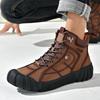 Men's Hip-top Genuine Leather Outdoor Hiking Shoes Casual Shoes