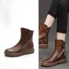 Versatile Boots Women's Shoes Retro Thick-soled Ankle Boots Breathable and Anti-slip Boots