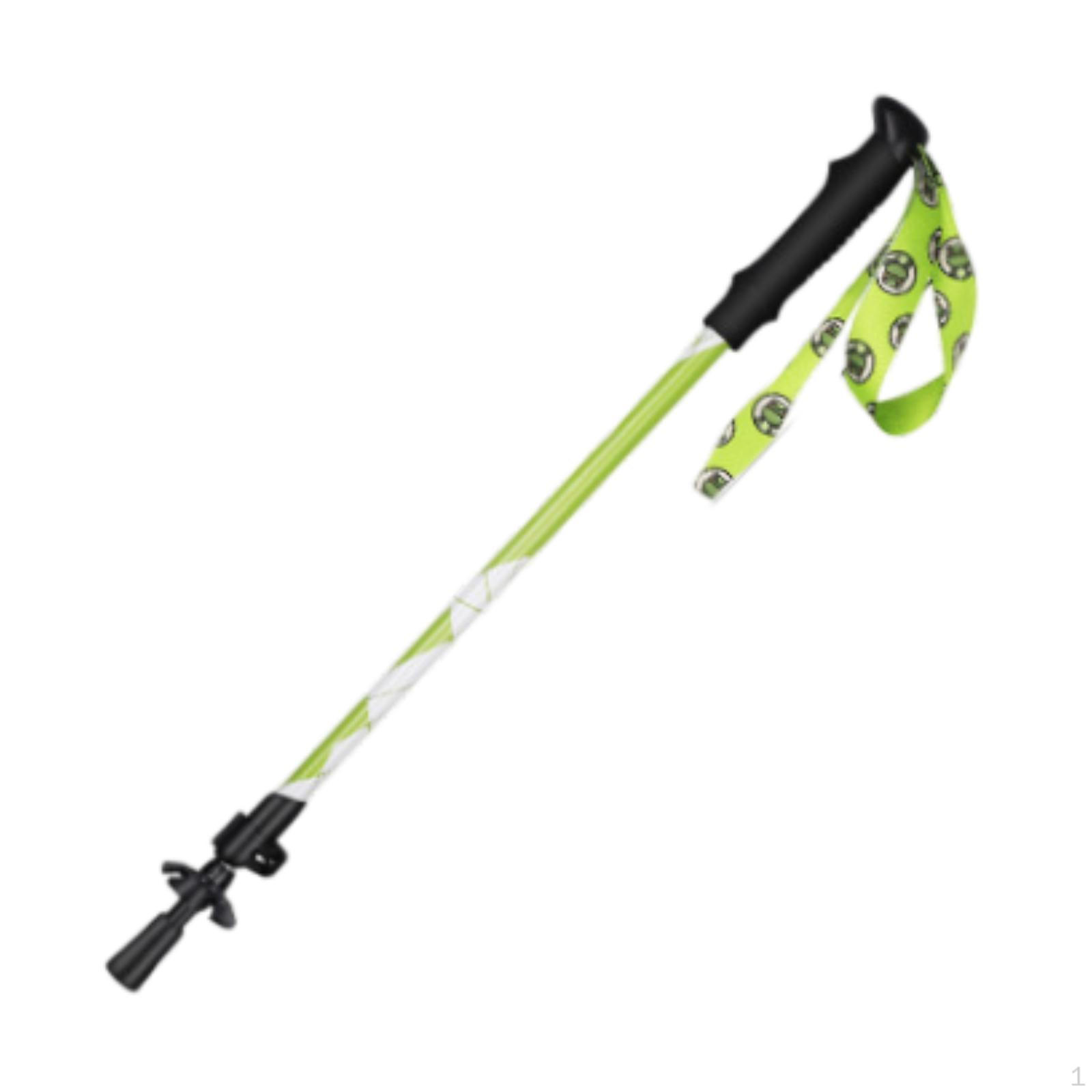 

Регулируемые походные палки для детей, легкие скалолазные палки для приключений на открытом воздухе зелёный