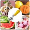 Hangable Ice Cream Scoop Stainless Steel Melon Fruit Ball Scooper Fruit Baller  Ice Cream Dispenser