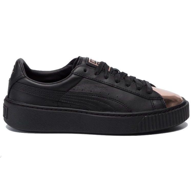 PUMA Basket Platform Metallic PUMA Black Rose Gold Women's 366169-02