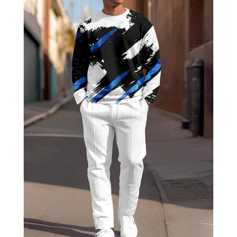 

Комплект спортивной одежды 3D-печать Градиент Худи Спортивная футболка Брюки Мужская спортивная одежда Комплект из 2 предметов Повседневная мода Спортивная одежда 4XL