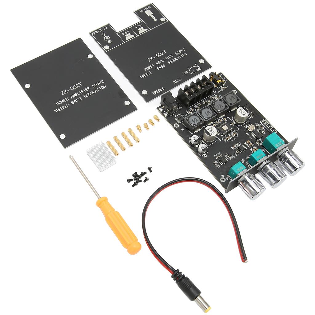 Bluetooth Amplifier Module 2 Channel High Power Digital AUX Sound Amp Receiver Board for Bass Treble