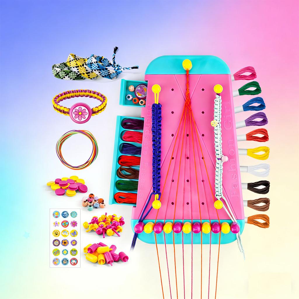 Arts and Crafts Children's Jewelry Making Kit Christmas Birthday Gift - Easy Bracelet Maker